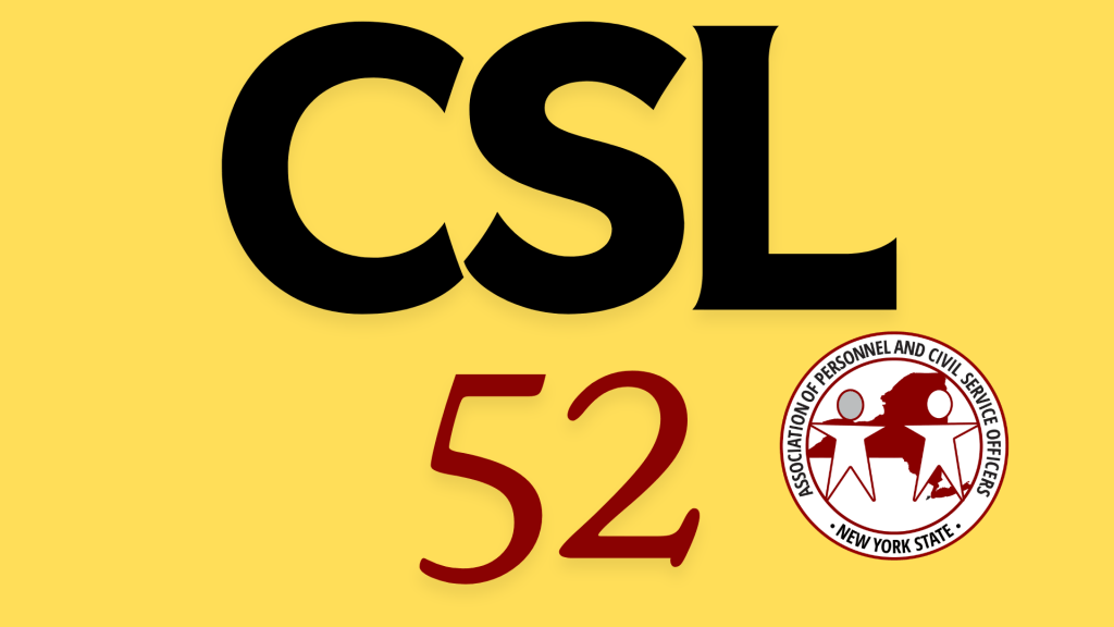 Amendment to New York State Civil Service Law Section 52.10: Prior Provisional Service Now Counts Towards Promotional&nbsp;Examinations